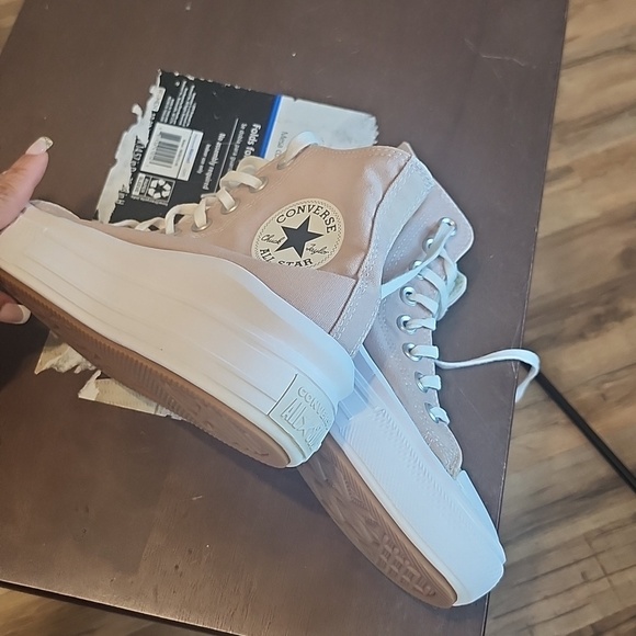 Converse Women's High-Top Sneakers - Light Gray - Picture 9 of 13